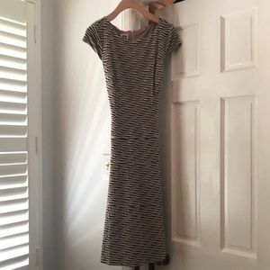 New without tags black and cream dress with belt